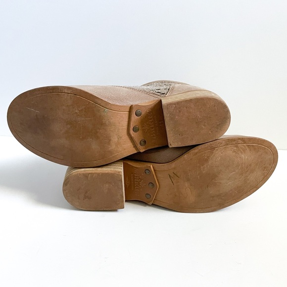 Musse & Cloud Suede Side Zipper Ankle Boots with textile - Picture 6 of 8